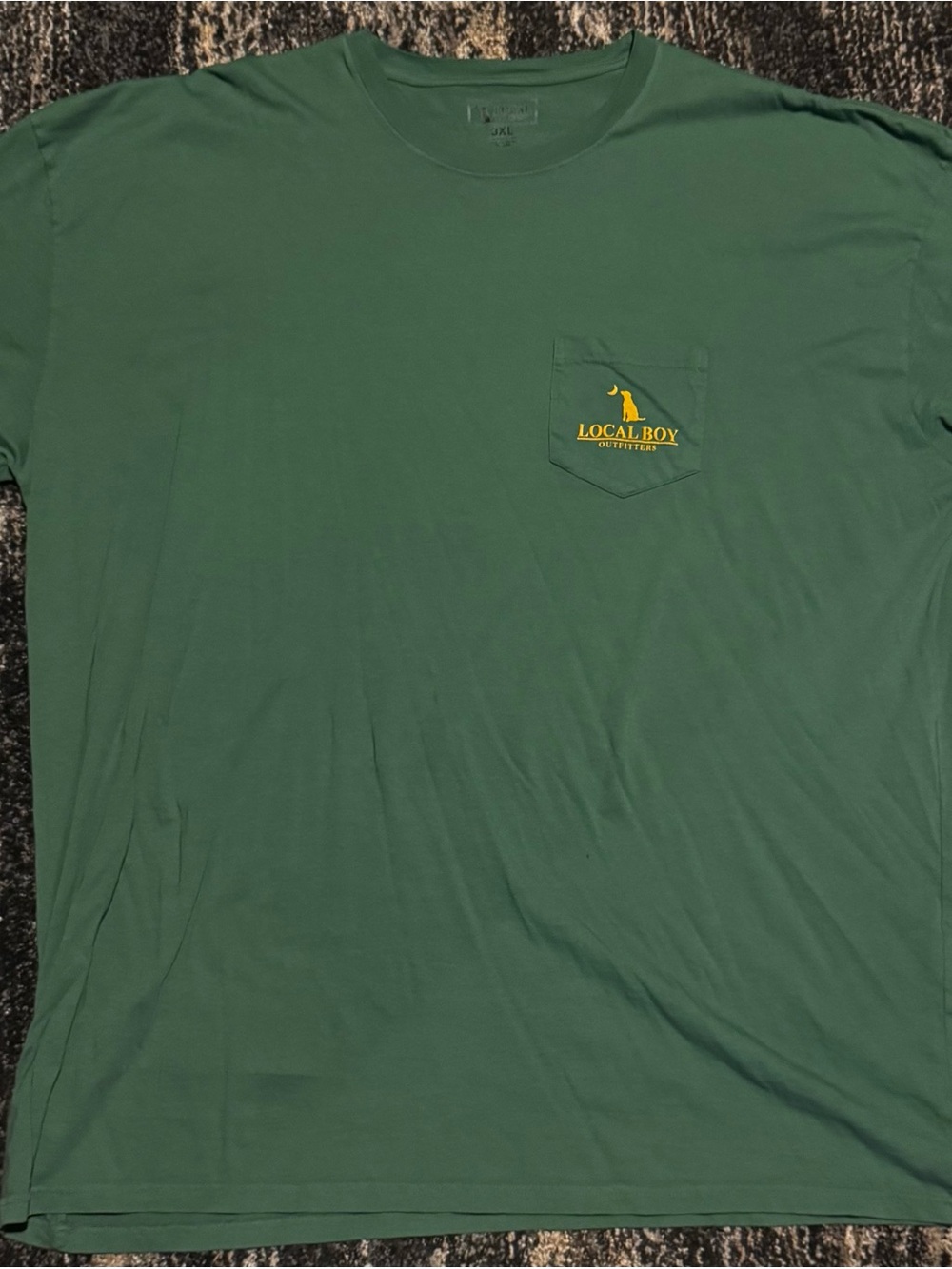 Local Boy Outfitters Men's Forest Green Pocket Tee